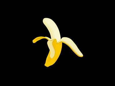 Banana animation art branding design icon illustration lettering logo minimal vector