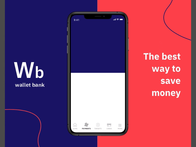 Wallet bank | App design animation app design contrast colours flinto icons inspirations sketch ui animations ui design