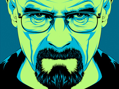 Walter White v.03 amc fan fanart heisenberg illustration tv series vector walter white