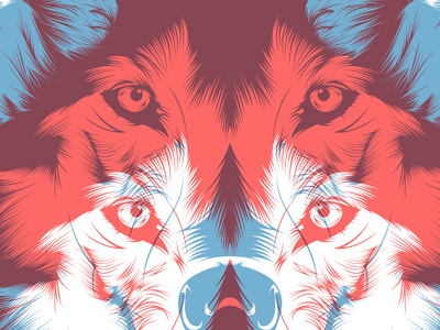 Wolf 3D animal art art graphic creative design eyes face graphic art graphic design illustration vector wolf