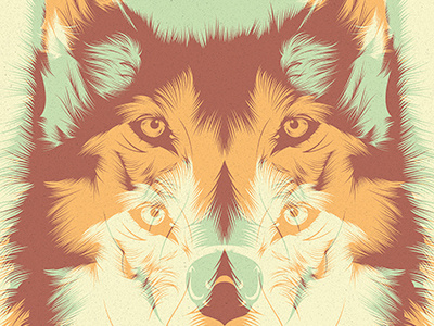 Wolf A. adobe animal art artgraphic face graphicart vector vectorial wacom wolf