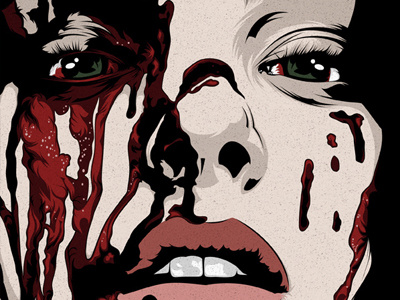 Carrie / Remake carrie fan art film horror illustration illustrator movie poster terror vector