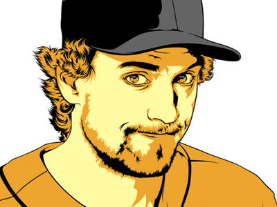 ESPN baseball editorial espn giants hunter pence illustration magazine major league baseball portrait san francisco united states vector