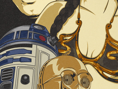 "Star Wars" // Entertainment Weekly artwork. c3po editorial film leia luke skywalker magazine movie r2d2 star wars vector