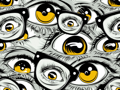 Eyes Pattern artwork book clothes cover digital art editorial eye fashion illustration pattern vector