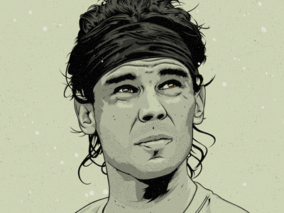 Forbes artwork cover editorial forbes illustration illustrator magazine nike portrait rafa nadal vector