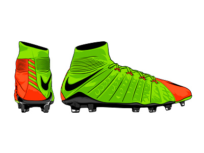 Nike // Hypervenom 3 artwork campaign football hypervenom illustration instagram nike shoe soccer vector