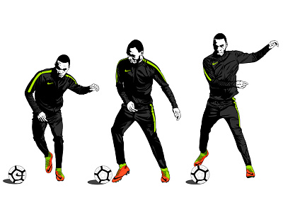Nike // Hypervenom 3 artwork campaign football hypervenom illustration instagram nike shoe soccer vector