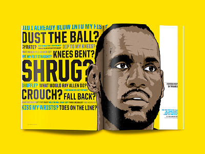 ESPN mag artwork digital digital art editorial espn illustration illustrator magazine portrait sport vector