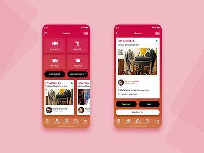 Mobile App UI Design | Shopping | Restaurant | Dashboard