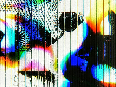 iridescent zebra abstract art cover design design digitalart generativeart glitchart iridescent newmediaart poster design
