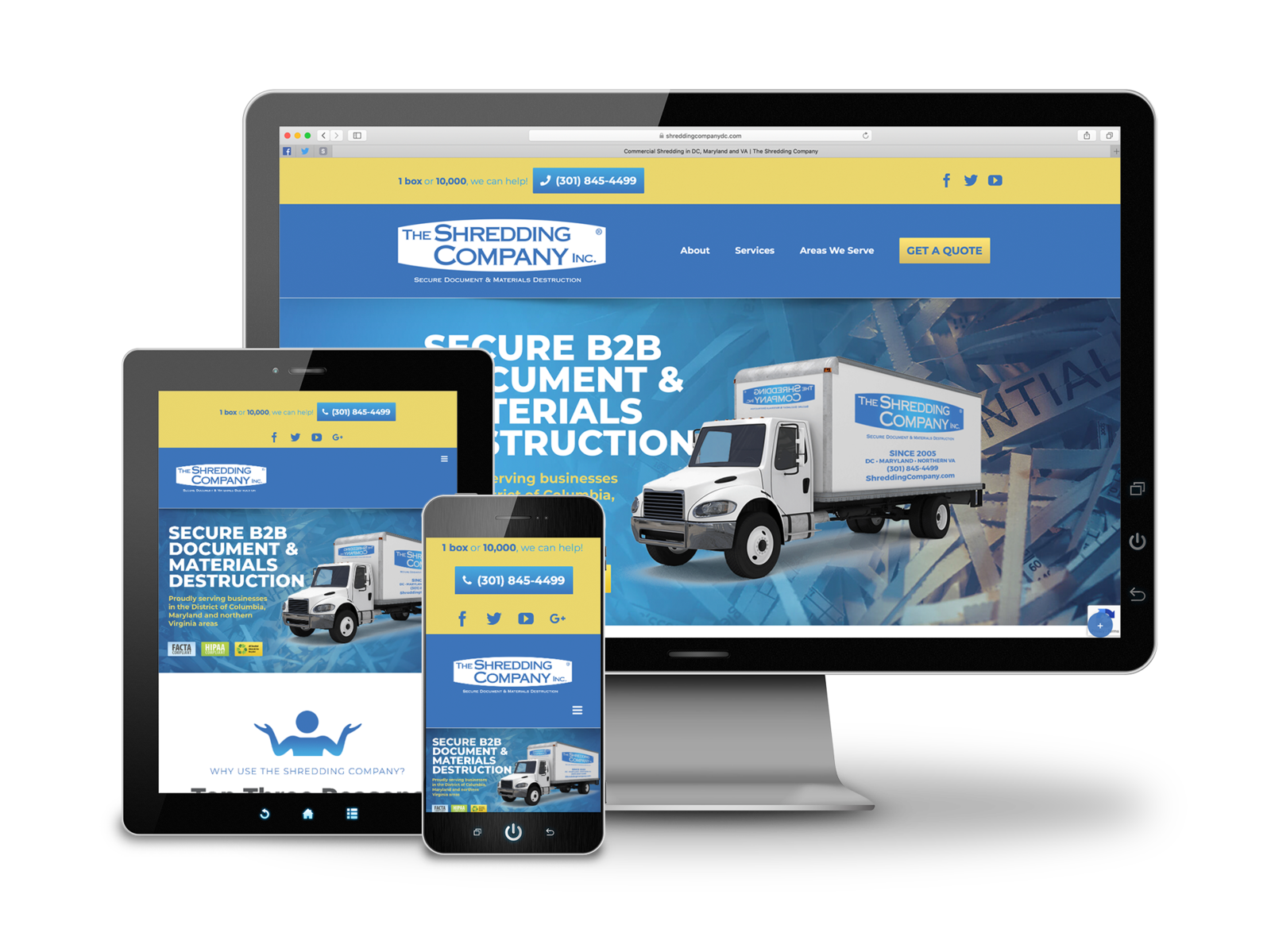 Shredding Company site Redesign by Brian J. Schmidt on Dribbble