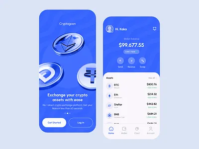 Crypto Exchange- Mobile App Design app crypto design exchange typography ui ux