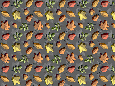 Pattern Otoño amarillento botánico caen empapelar estación estampa estampado fondo hojas ilustración motivo naturaleza ocreations otoño paper patrón pattern secas vector