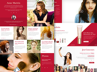 Homepage Event beauty design event flat homepage makeup typography ui women