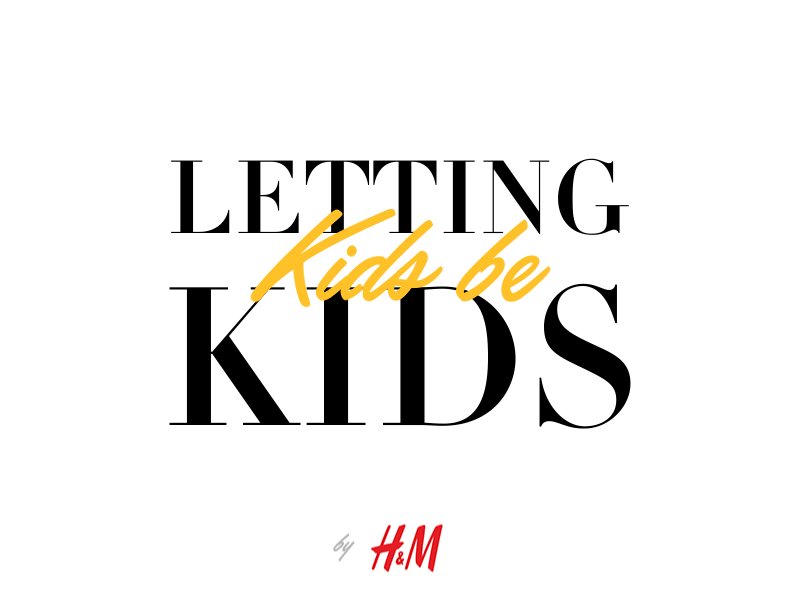 H&M Letting Kids Be Kids didot fashion gif hm kids logo typography