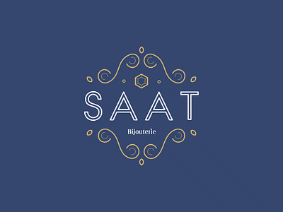 SAAT Logo branding colors design fashion gold identity jewel logo ornaments typography ui vector