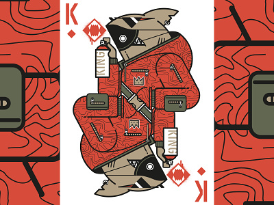 Shark King of Diamonds - HYPEBEAST PLAYING CARDS