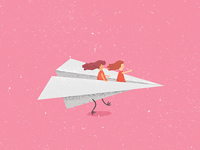 paper plane illustration paper plane