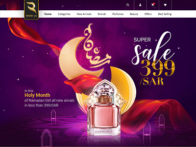 Perfume shop web design ecommerce design landing page design online shopping perfumes website design
