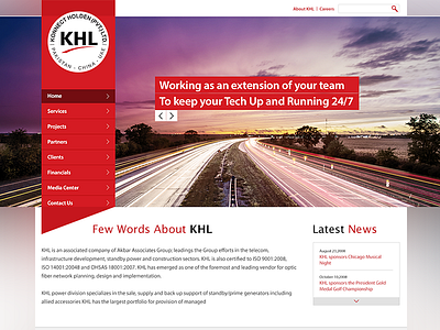 KHL design icons mockup pakistan ui website
