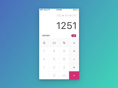 DailyUI 004 - Calculator calculator challenge daily dailyui 004 4 inspiration ui ux