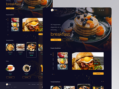 Breakfast ordering website dailyui designinpiration dribble interface ui uidesign uitrends uiux uiuxdesign user interface userexperience ux uxdesign webdesign webdesigner
