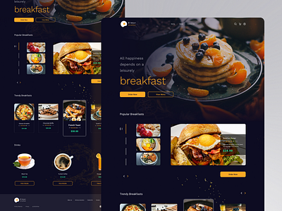 Breakfast ordering website