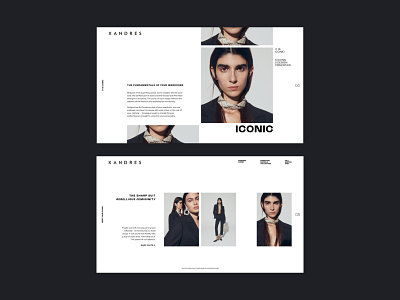 ICONIC. Fashion campaign. branding design digital creative editorial graphic design graphic designer ui