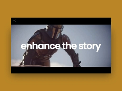 The Mandalorian Interactive Video Branching Concept animation branching choose your own adventure concept concept design design interaction design interactive video mandalorian mockup starwars storytelling video wirewax