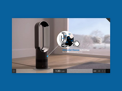 Dyson Interactive Video Experience Mockup