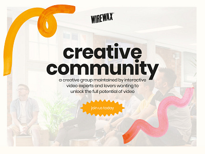 WIREWAX Creative Community Announcement community creative creativity interactive video join us wirewax