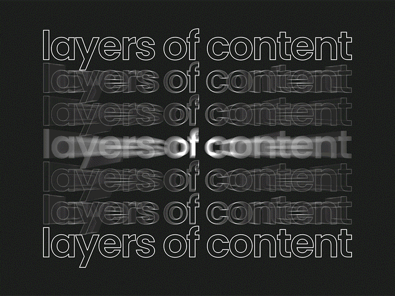 Layers of content. WIREWAX. after effects animation animation design brand branding design identity interactive video wirewax