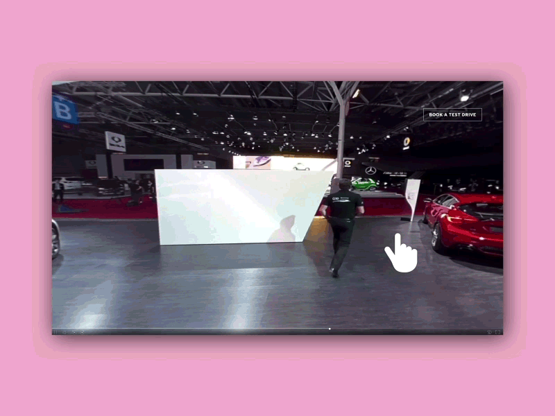 WIREWAX 360º Auto Exhibition Video Tour animation animation design interactive video wirewax