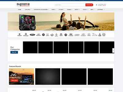 Superme design typography ux website