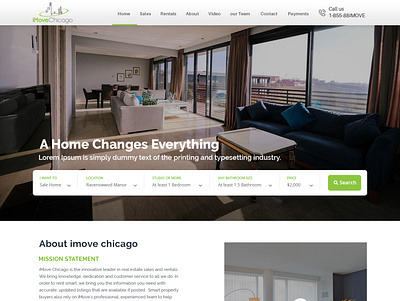 Home page 2 illustration typography ux website