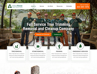 Arborforce design icon typography ui ux vector website