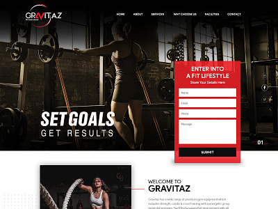 Gravitaz branding design typography ui ux web website