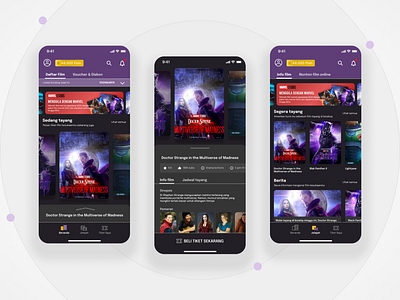 Cinema ticket booking app android application asia book booking cinema design illustration indonesia mobile movie theater ticket ui user experience user interface ux