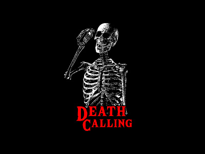 Death Call Merchandise Graphic Tee Design