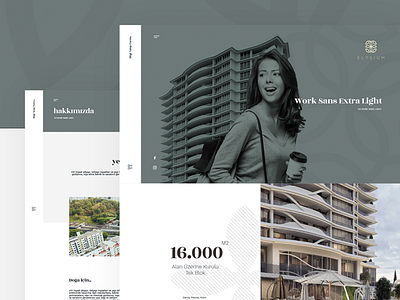 Elysium - Web Concept architecture building construction creathive design desktop first shot landing page minimal ui ux web