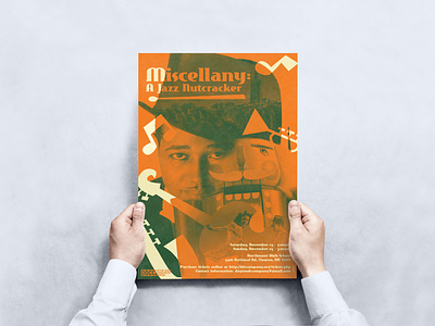 Miscellany: A Jazz Nutcracker Poster branding design flat illustration poster design print typography
