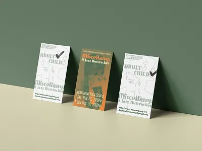 Miscellany: A Jazz Nutcracker Tickets branding business cards design print tickets typography