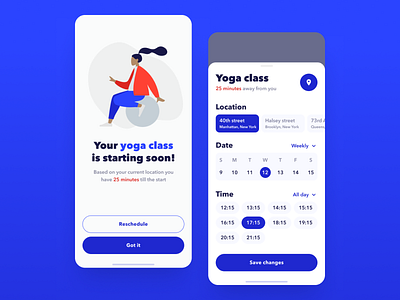 Smart Reminder For Applications app blue design filling filter illustration management management app notification product reminder schedule settings smart sport tasks ui update ux yoga