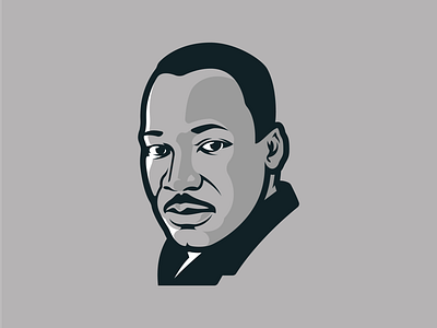 Martin Luther King Jr. activist baptist free freedom illustration king leader luther martin mlk peace portrait vector