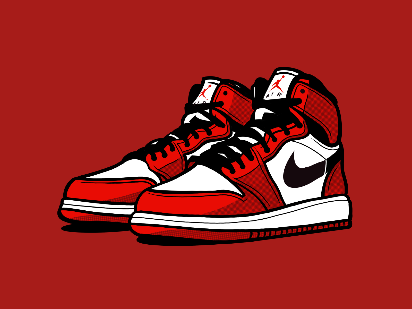 Nike Air Jordan 1 air basketball classic illustration jordan michael nike procreate procreateapp shoes sneakers sport sports wear
