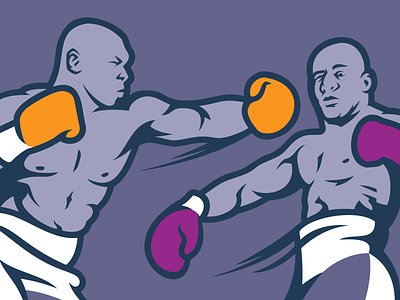 Fight attack boxers boxing clean combat design fight gumroad illustration knock knockdown knockout punch sale sport strike vector