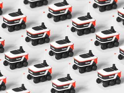 Delivery Rover 3d blender courier delivery food illustration render robot rover yandex