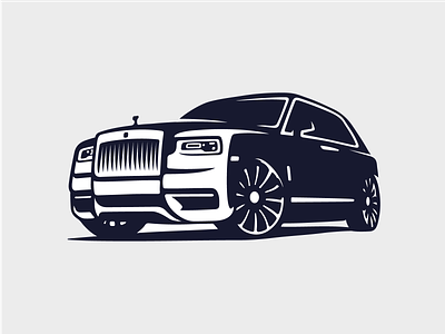 Rolls-Royce Cullinan automotive car cullinan design illustration luxury rolls royce uk vector vehicle