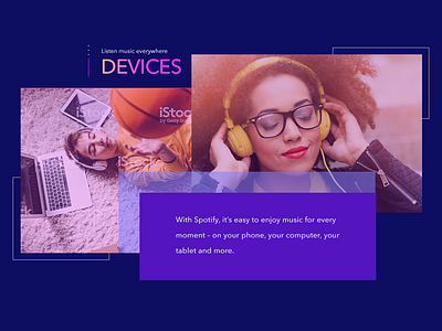 Spotify - Design Concept for Main Page creative design designer inspiration interface music musicplayer player spotify ui uiuxdesign userinterface ux web webdesign webdesigner website